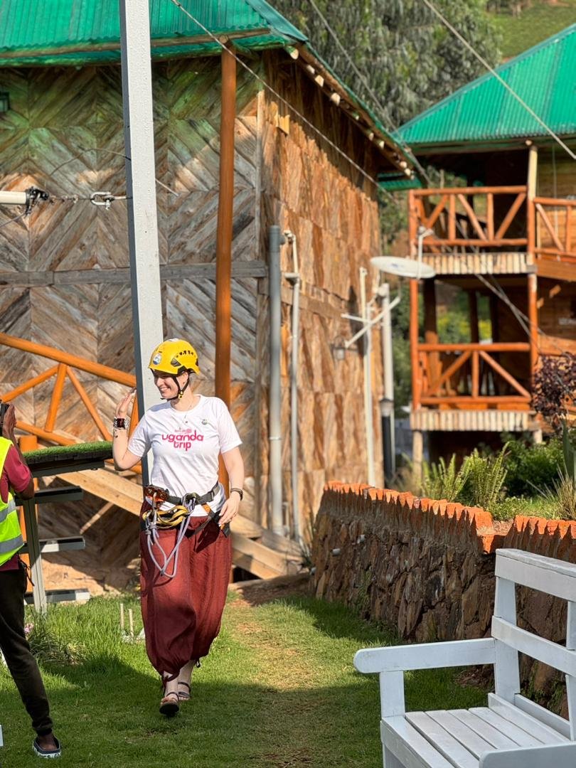 Happiness after ziplining